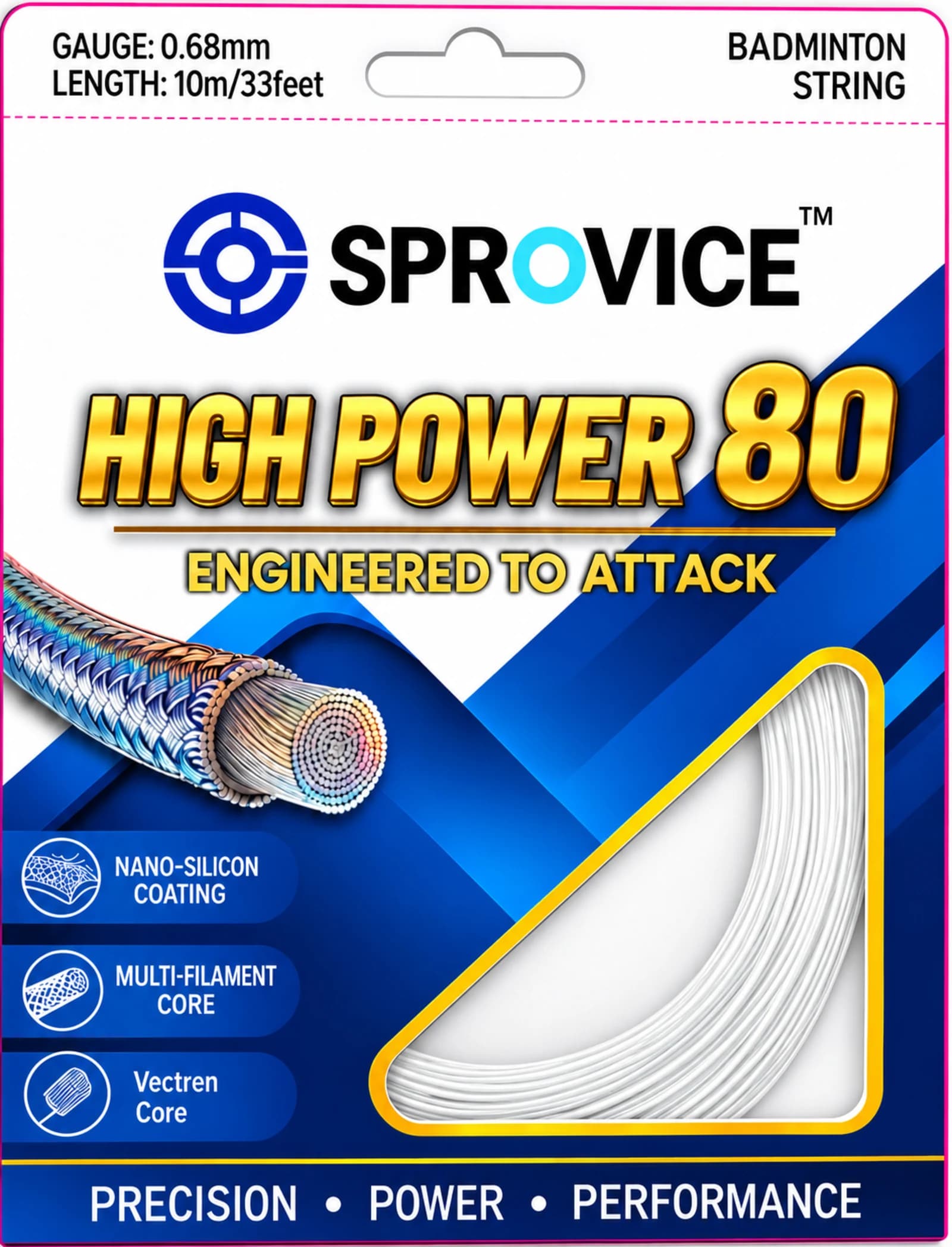 HIGH POWER 80 - 10m (White Colour)